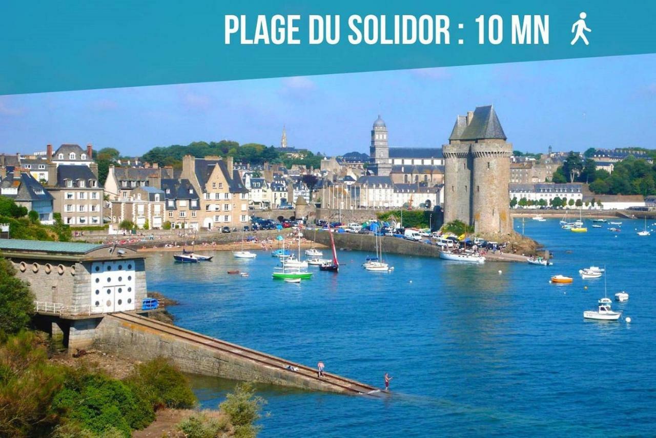 Logement Entier Saint Malo Vue Mer, Proche Ferry, Commerces Et Plage Solidor 50 M Экстерьер фото