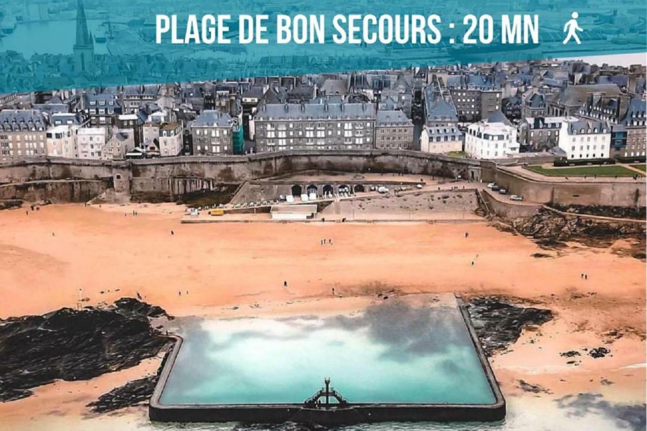 Logement Entier Saint Malo Vue Mer, Proche Ferry, Commerces Et Plage Solidor 50 M Экстерьер фото