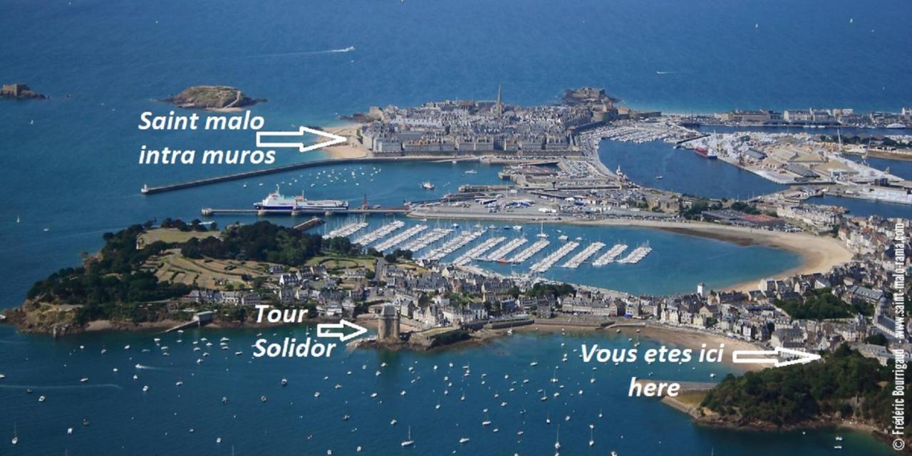 Logement Entier Saint Malo Vue Mer, Proche Ferry, Commerces Et Plage Solidor 50 M Экстерьер фото